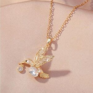 Gold Bird Necklace #1941